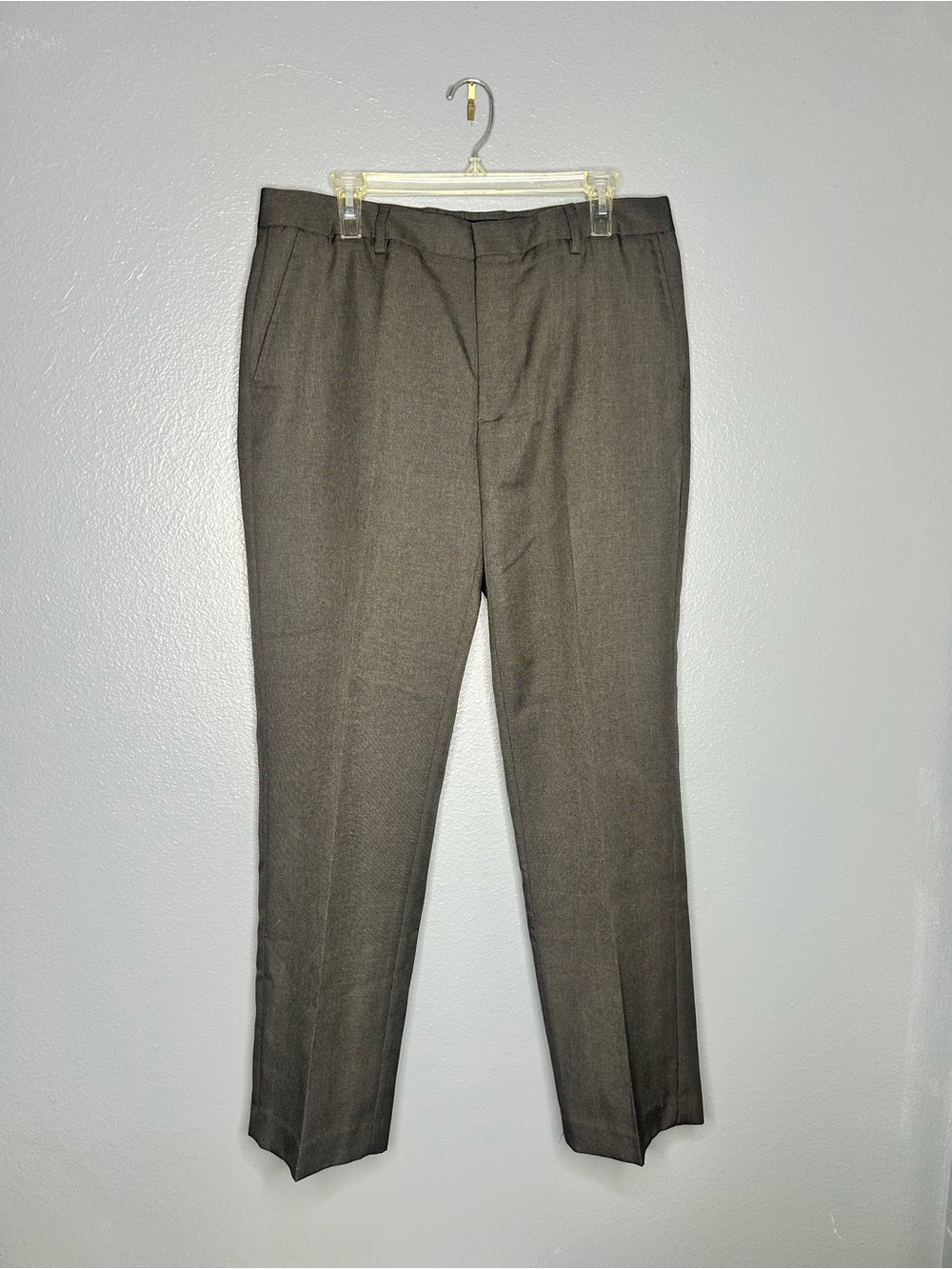 Kenneth Cole New York Men's Classic Old Money Dress Pants in Brown Size 34/30